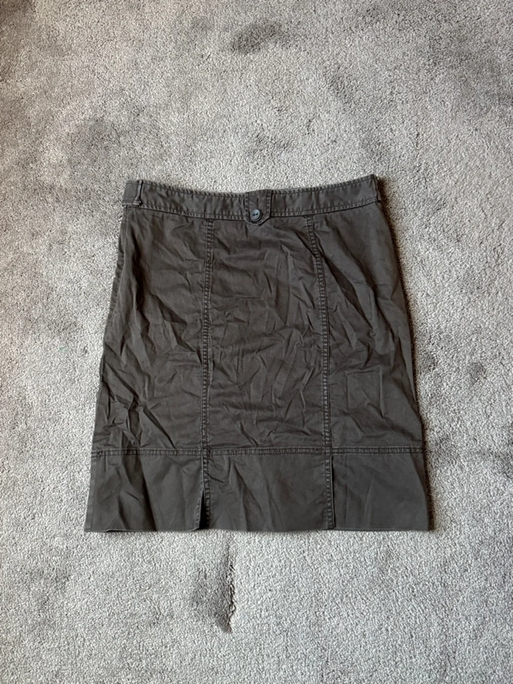 Fossil Brown Skirt SIZE 6 Button Detail Casual Chic